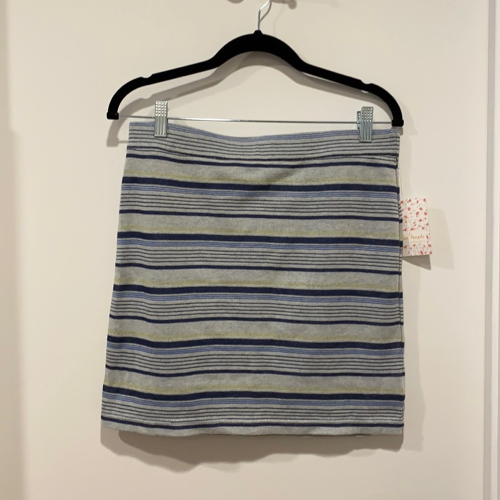Brand new w/ tags Free People size L striped skirt